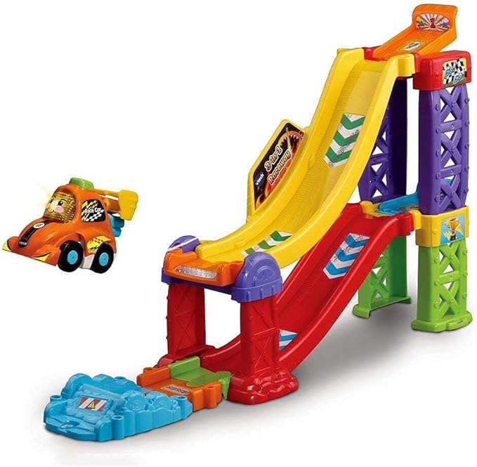 VTech 527503 Toot Toot Drivers 3 in 1 Raceway  Colorful Interactive Race Track Set for Kids