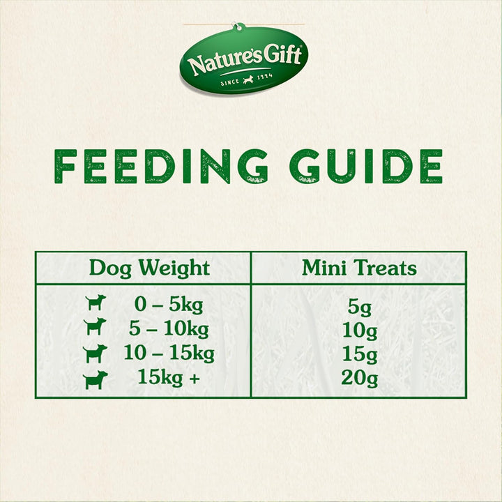 Nature's Gift Dog Treats Mini Treats Beef Liver 130G pack of 8