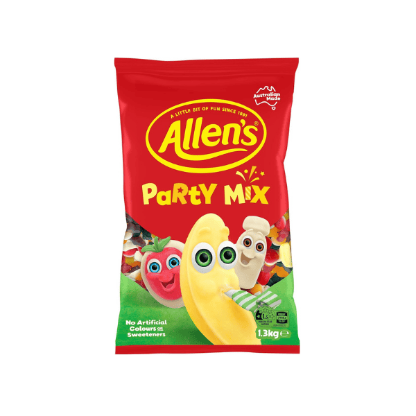 ALLEN'S Party Mix Lollies 1.3kg A Colorful Selection for Any Celebration