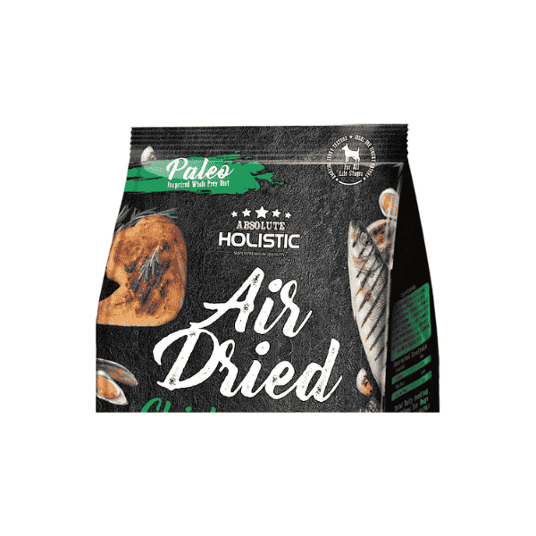 Absolute Holistic Air Dried Dog Food 1kg Chicken & Hoki High-Quality Nutrition