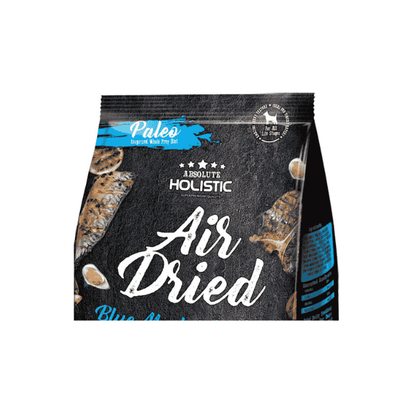 Absolute Holistic Blue Mackerel & Lamb 1kg Air Dried Dog Food Natural & Healthy