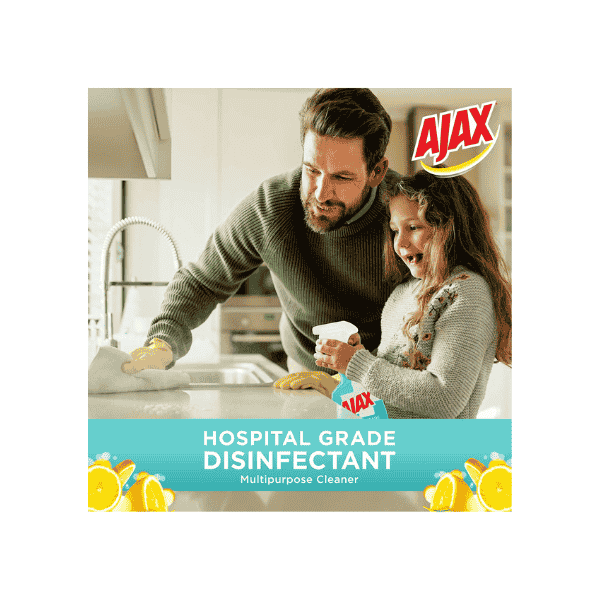 Ajax 500mL Antibacterial Lemon Disinfectant Spray