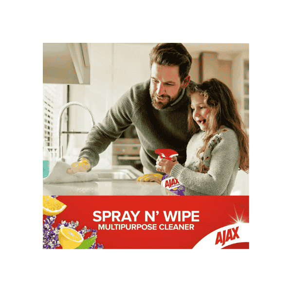 Ajax Multipurpose Spray n Wipe Cleanser  500 mL Lavender & Citrus