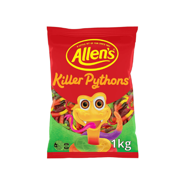 Allen's 1 kg Killer Pythons Party Mix Perfect for Every Celebration