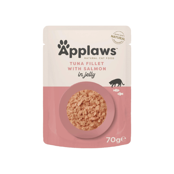 Applaws Tuna and Salmon in Broth Wet Cat Food 70g Pouches 16-Pack Natural Limited Ingredient Diet