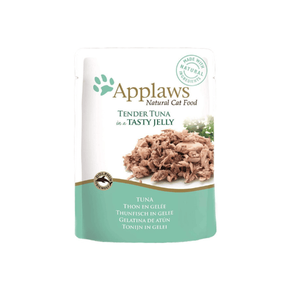 Applaws Tuna in Jelly Wet Cat Food 70g Pouches 16-Pack Natural & Complementary for Adult Cats