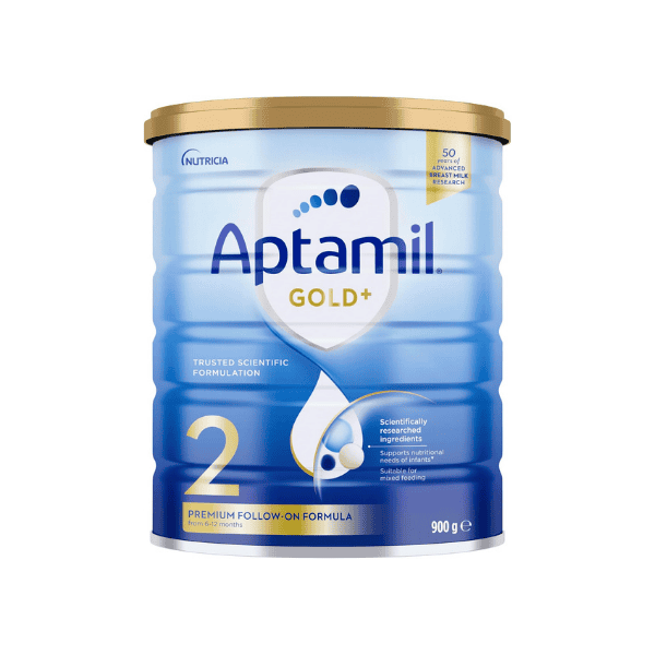 Aptamil Gold+ 2 Follow On Baby Formula for 6-12 Months 900g Unflavored