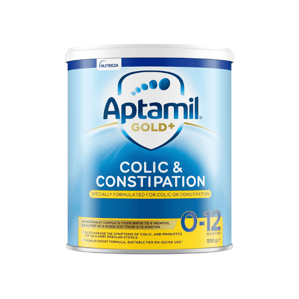 Aptamil Gold+ Infant Formula for Colic and Constipation Suitable for Babies from Birth to 12 Months 900g