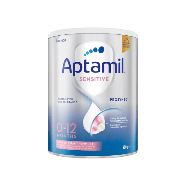 Aptamil Sensitive Infant Formula from Birth to 12 Months 900g Specially Formulated for Sensitive Tummies