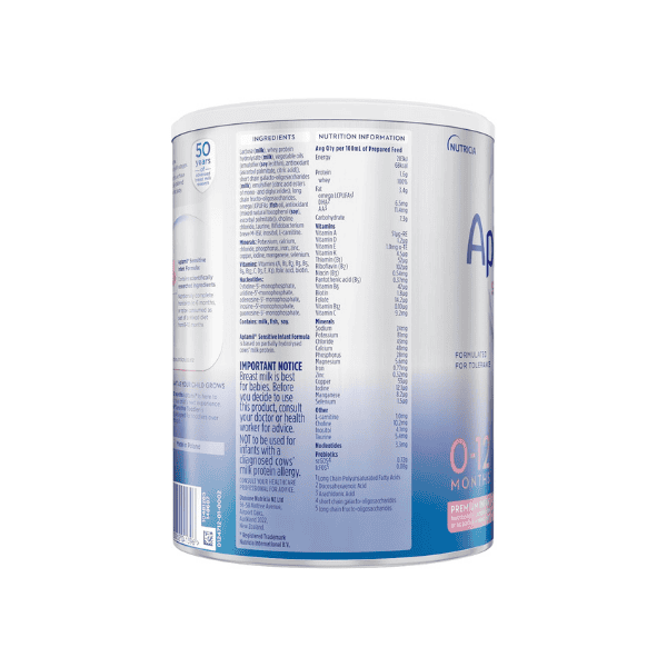 Aptamil Sensitive Infant Formula from Birth to 12 Months 900g Specially Formulated for Sensitive Tummies