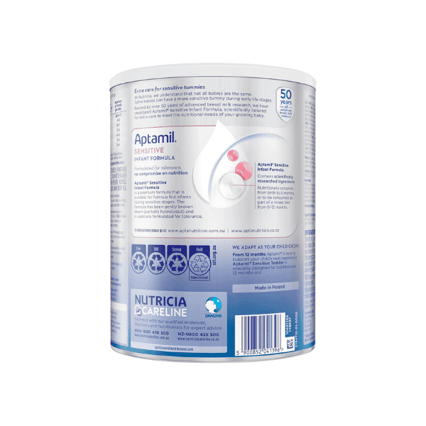 Aptamil Sensitive Infant Formula from Birth to 12 Months 900g Specially Formulated for Sensitive Tummies