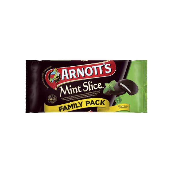 Arnott's Chocolate Mint Slice Value Pack Perfect for Any Occasion 365g