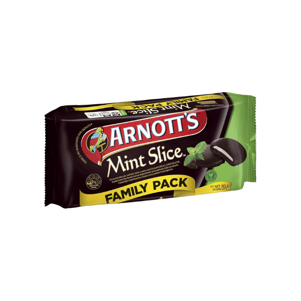 Arnott's Chocolate Mint Slice Value Pack Perfect for Any Occasion 365g