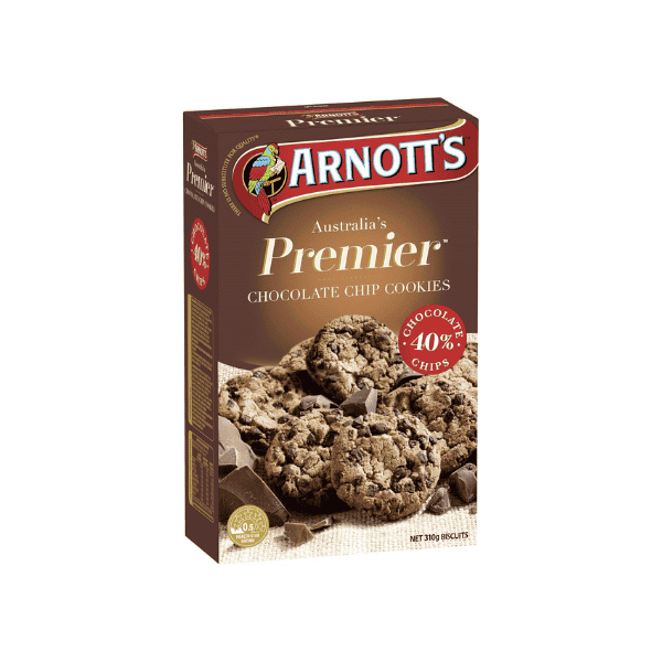 Arnott's Premier Chocolate Chip Cookies Perfect for Sharing 310 g