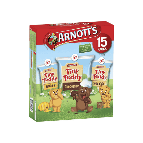 Arnott's Tiny Teddy Biscuits Multipack Perfect for Sharing 375 g