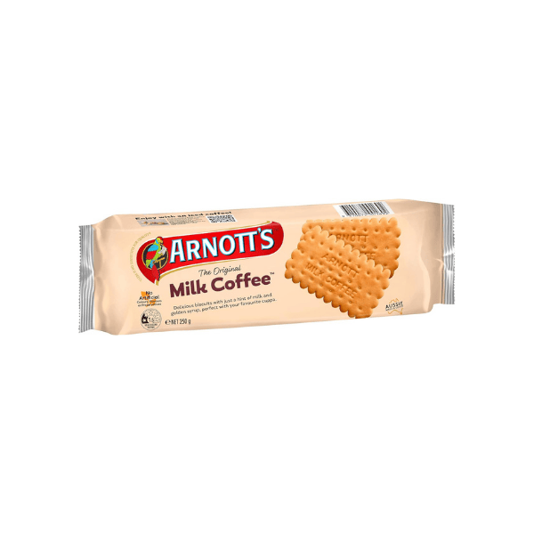 Arnott's Milk Coffee Biscuits  250 g of Crunchy Goodness