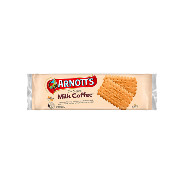 Arnott's Milk Coffee Biscuits  250 g of Crunchy Goodness