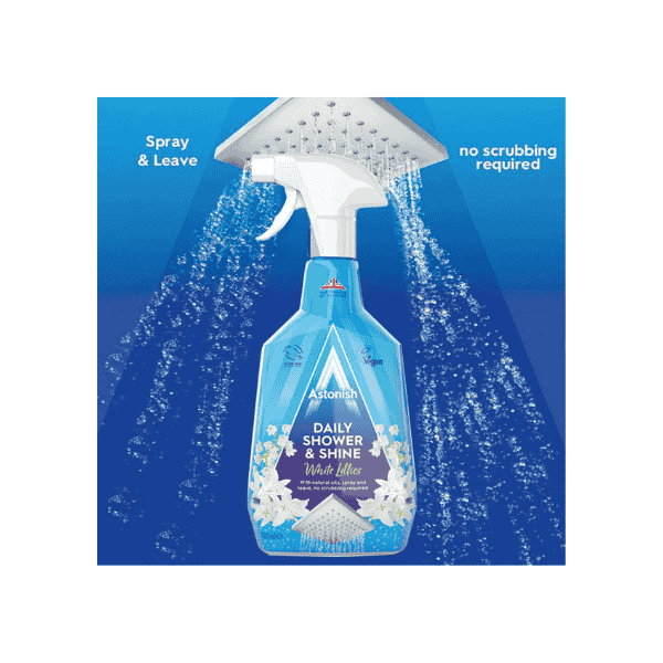 Astonish Daily Shower Shine Cleaner Removes Soap Scum