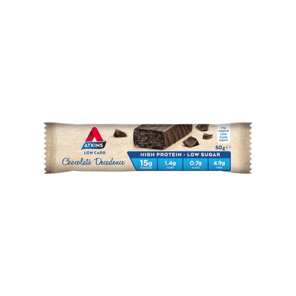 Atkins Advantage Chocolate Decadence Bars Perfect Snack 750g 15 Pack