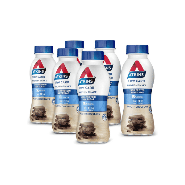 Atkins Chocolate Protein Shake  Low Carb Keto-Friendly 330 ml Pack of 6