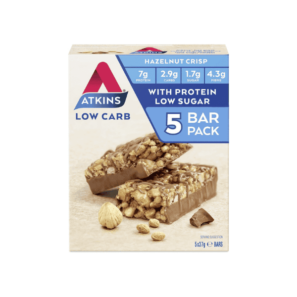 Atkins Day Break Chocolate Hazelnut Crisp Bar - Perfect for On-the-Go 185 g