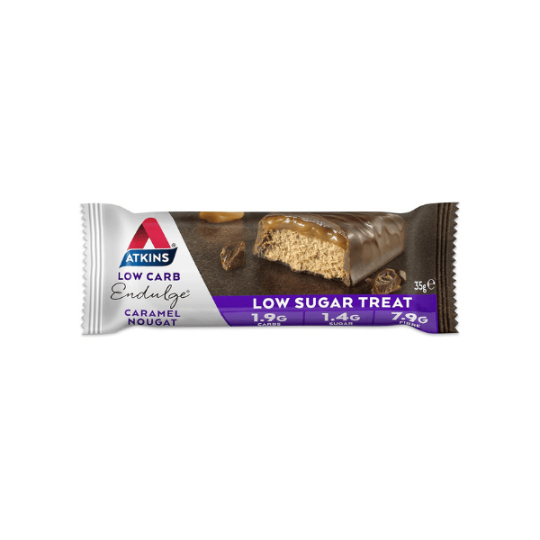 Atkins Endulge Caramel Nougat Bars Keto Friendly 15 Pack Low Carb High Fiber