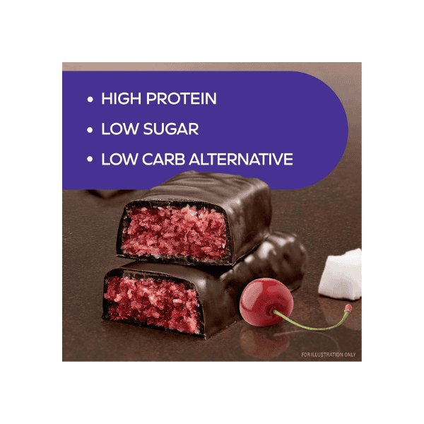 Atkins Endulge Cherry Coconut Bars Perfect Low Sugar Keto Snack 5 Count