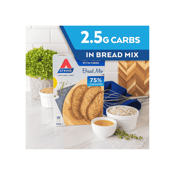 Atkins Low Carb Breadmix Easy Baking for Low Carb Diets 400g