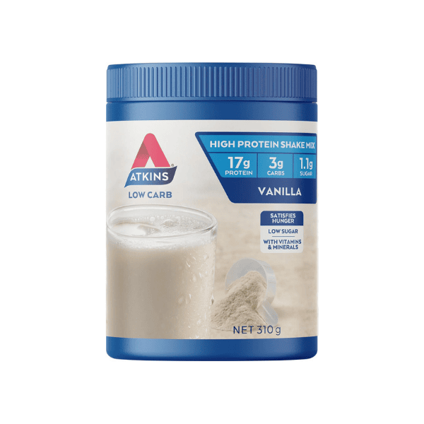 Atkins Vanilla Protein Shake Mix High Protein Low Carb Low Sugar Keto Friendly Option