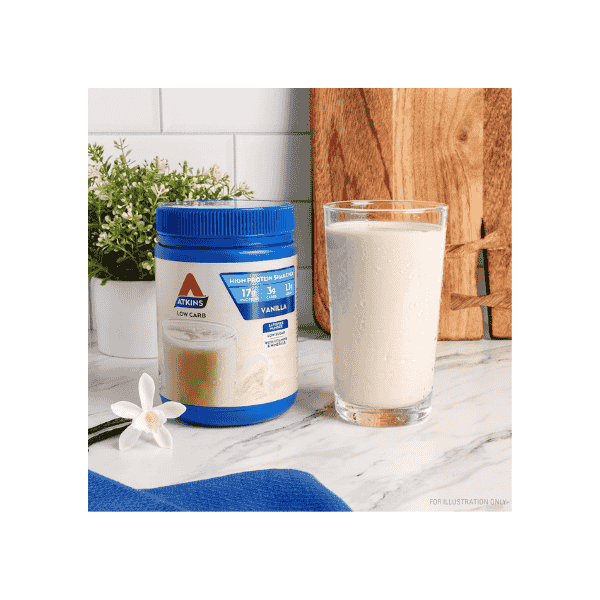 Atkins Vanilla Protein Shake Mix High Protein Low Carb Low Sugar Keto Friendly Option