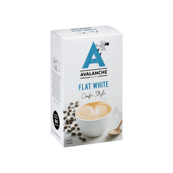 Avalanche Flat White Cafe Style 60 Coffee Sticks Pack of 6