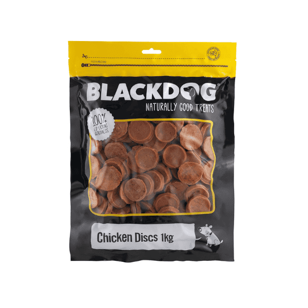 BLACKDOG Chicken Discs 1kg Tasty Treats for Dogs