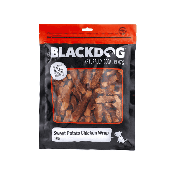 BLACKDOG Sweet Potato Chicken Wrap Delicious Dog Treats 1kg