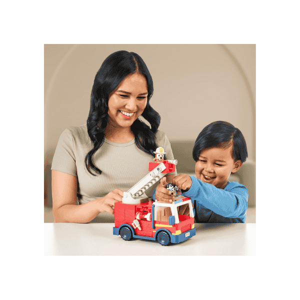 BLUEY Firetruck Set Firefighter Figures and Fun Accessories for Kids