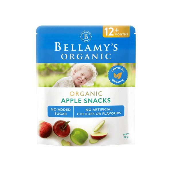 Bellamy's Organic Apple Snacks 20g Baby Food for 12 Months+ Bulk Pack 6 x 20g