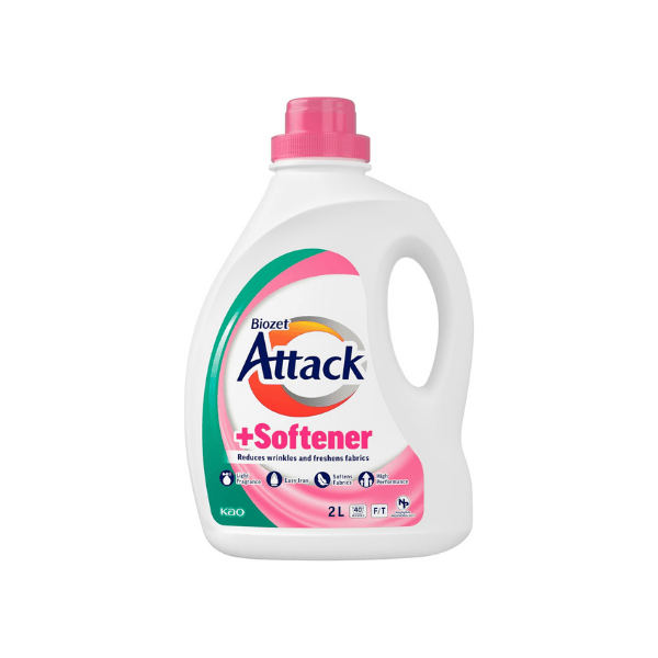 Biozet Attack Plus 2L Softener Detergent Enhanced Cleaning for Soft Fabrics