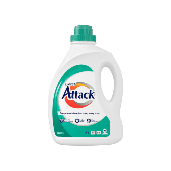 Biozet Attack Regular 2L Your Go-To Liquid Detergent for Clean Clothes