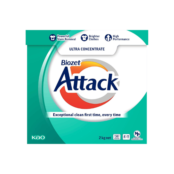 Biozet Attack Regular Laundry Powder 2kg Effective and Eco-Friendly