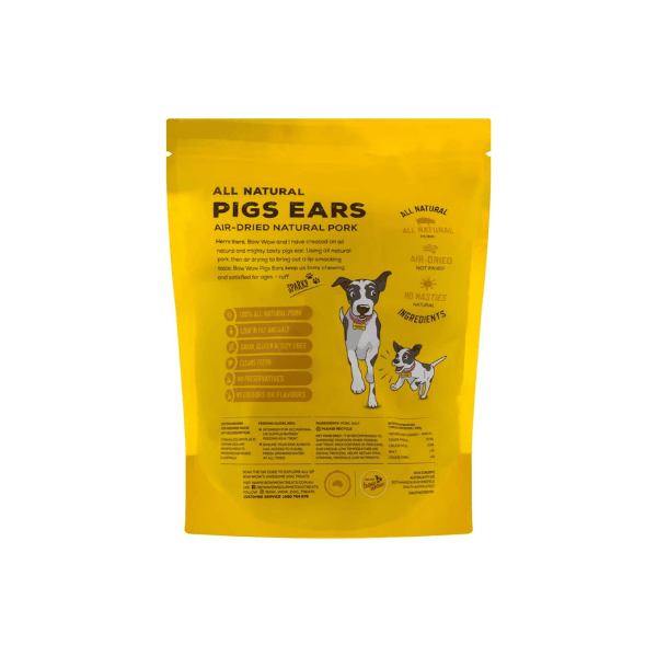 Bow Wow Pigs Ears Dog Treats  10 Pack