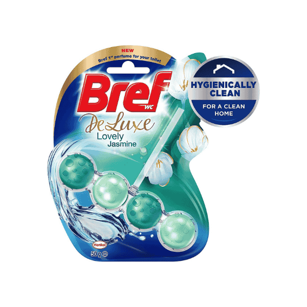 Bref Deluxe Jasmine Rim Block Toilet Cleaner 50g Lovely Scent