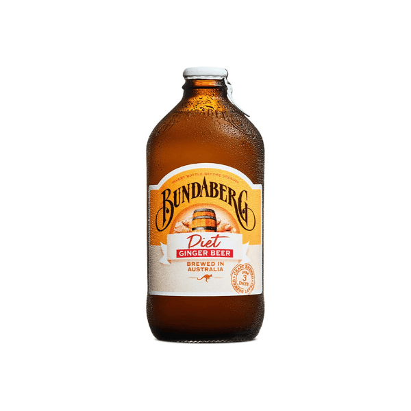 Bundaberg Diet Ginger Beer 12 x 375ml Pack for Refreshing Ginger Flavor