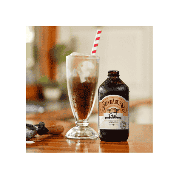 Bundaberg Diet Sars 24 x 375ml Refreshing Low-Calorie Sarsaparilla Soda