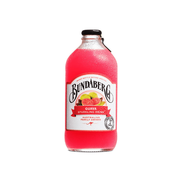 Bundaberg Guava Sparkling Drink 12 x 375ml Pack for Tropical Refreshment