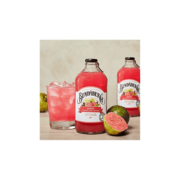 Bundaberg Guava Sparkling Drink 12 x 375ml Pack for Tropical Refreshment