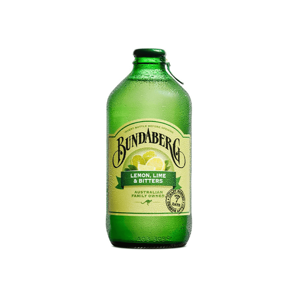 Bundaberg Lemon Lime & Bitters Sparkling Drink 12 x 375ml Pack for Classic Refreshment