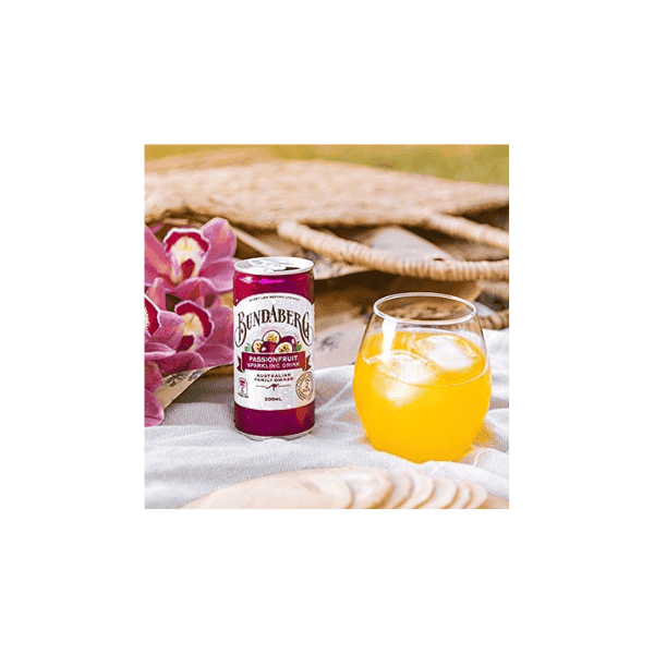 Bundaberg Passionfruit Mini Cans - 24 Pack of Refreshing Tropical Flavor