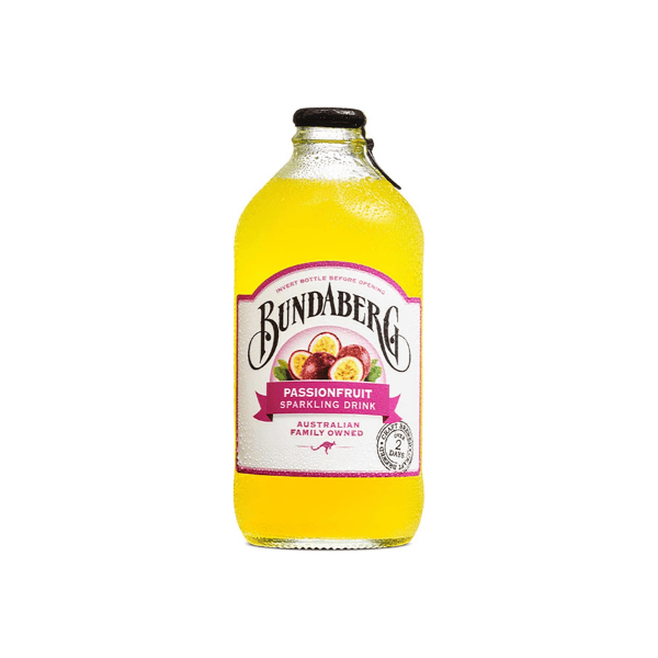 Bundaberg Passionfruit Sparkling Drink - 12 x 375ml Pack for Exotic Refreshment