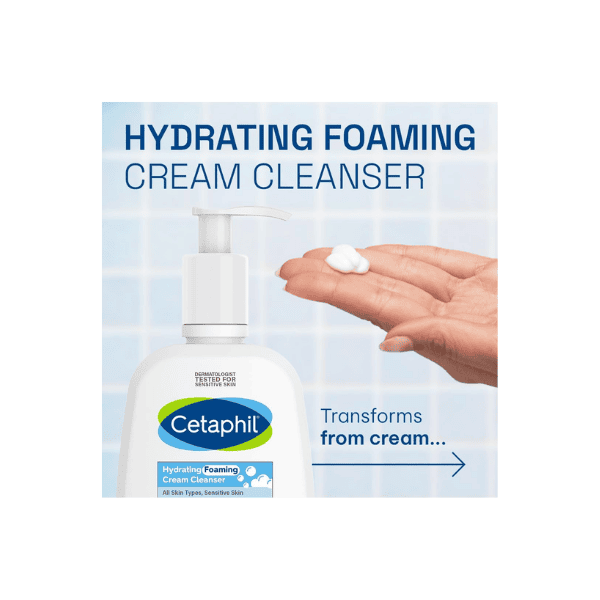 Cetaphil Hydrating Foaming Cream Cleanser 236ml