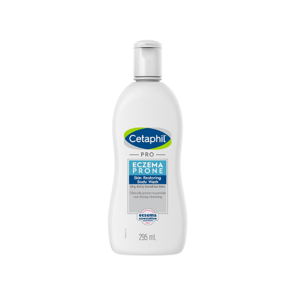 Cetaphil Pro Eczema Body Wash Gentle Cleanser for Dry Itchy Sensitive Skin 295ml