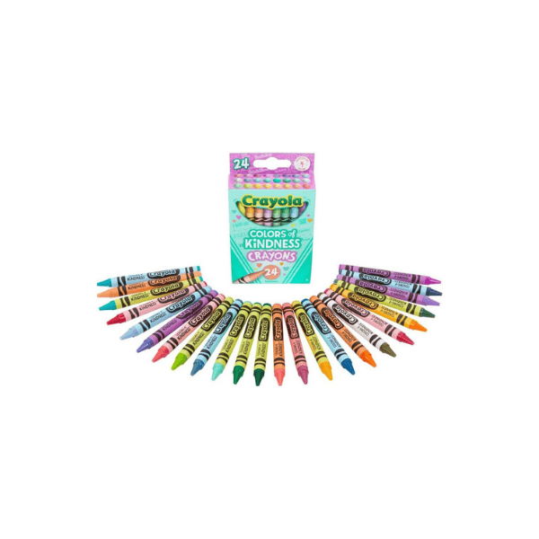 Crayola Special Edition 24ct Colors of Kindness Crayons Perfect for Gifting